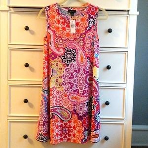 AB STUDIO paisley print dress